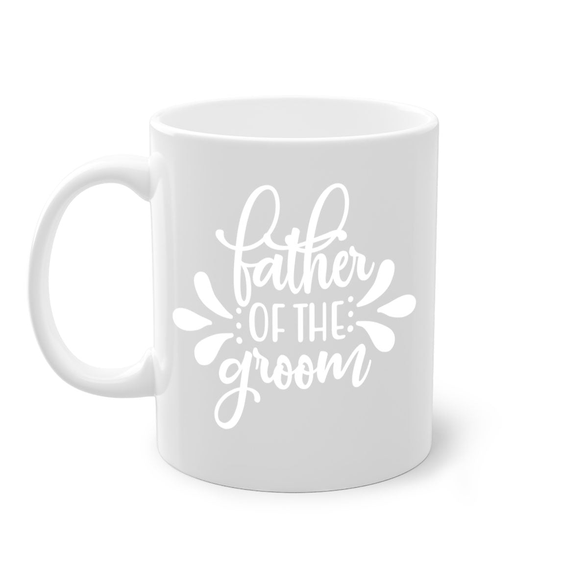 Fatherr of Thee 1# Mug featuring a two-tone design with a colored handle and interior, available in multiple colors.