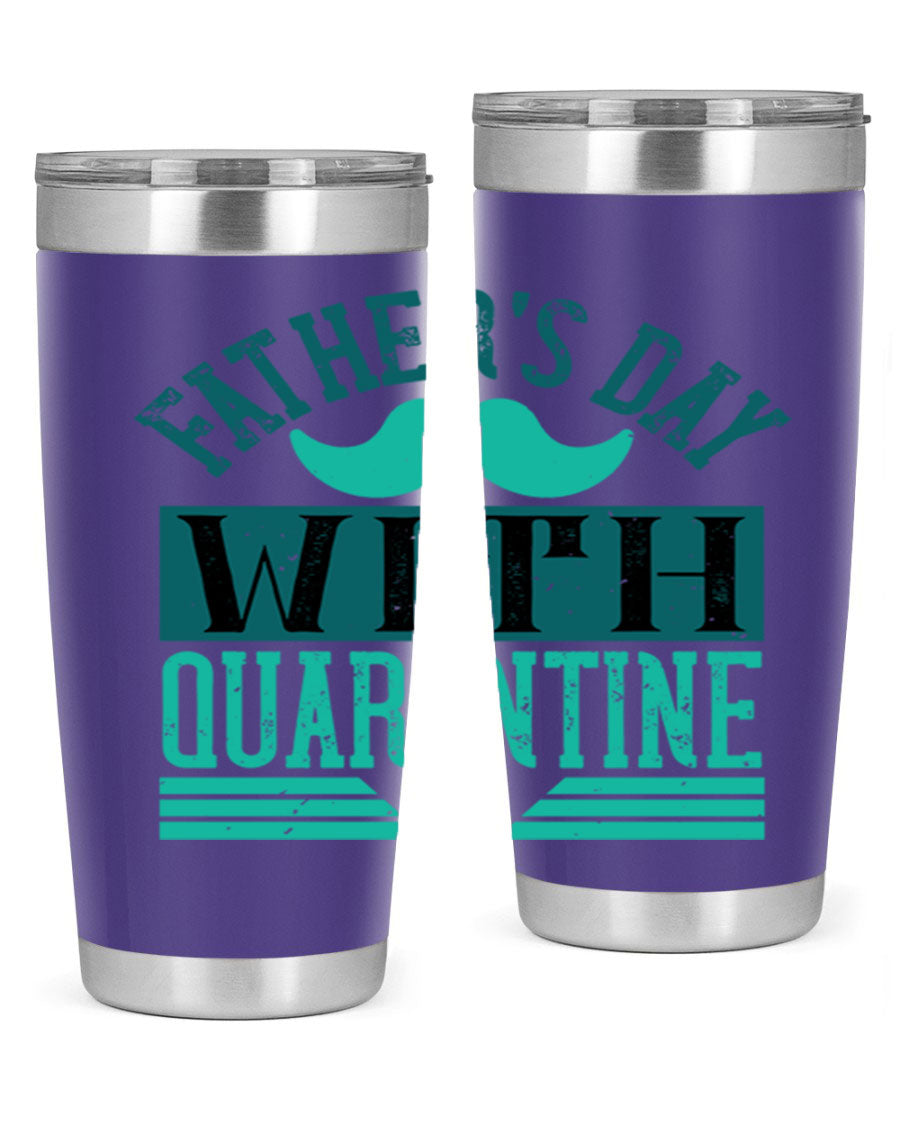 20oz and 30oz stainless steel tumblers for Father's Day, featuring double wall vacuum insulation and a drink-thru lid.