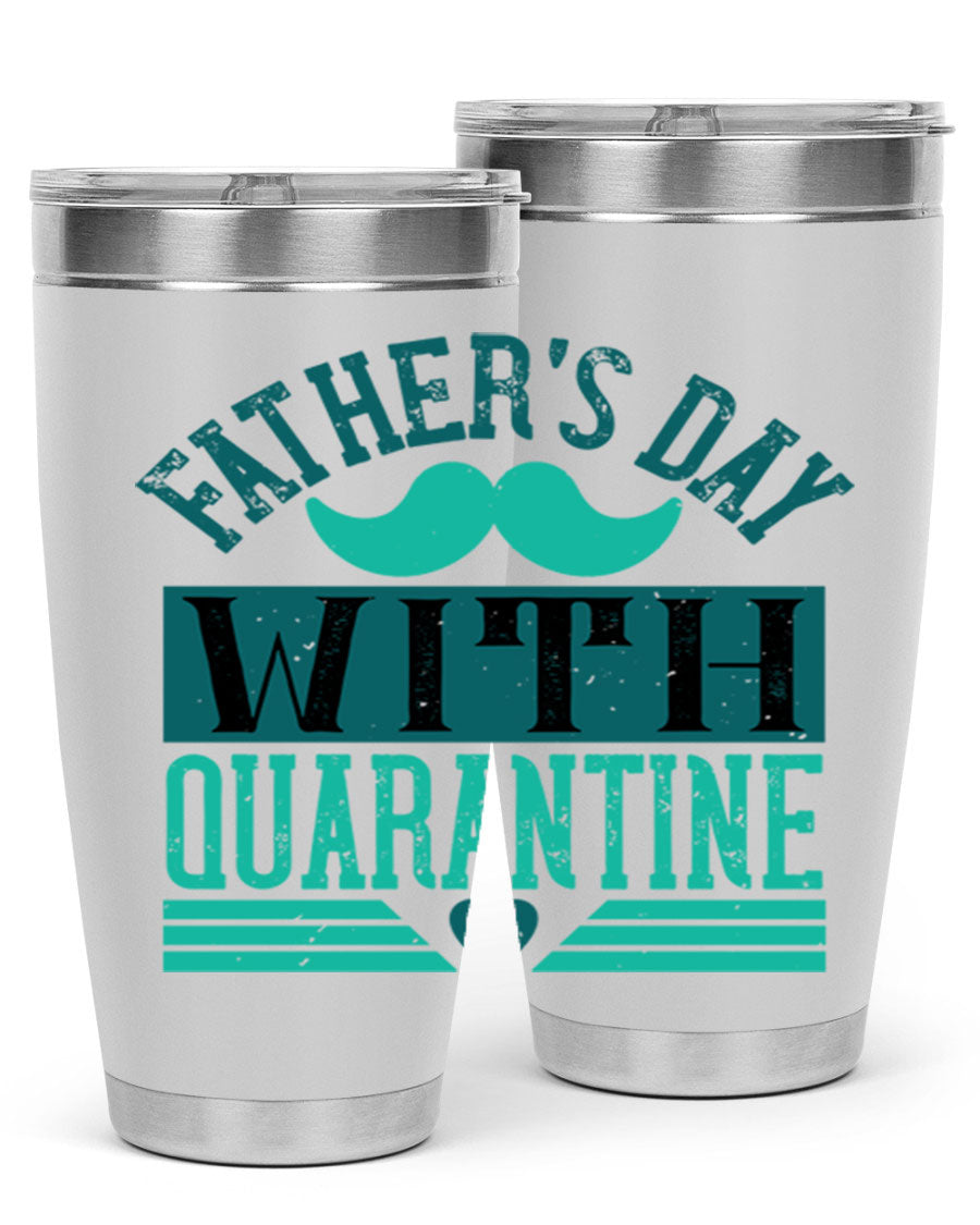 20oz and 30oz stainless steel tumblers for Father's Day, featuring double wall vacuum insulation and a drink-thru lid.