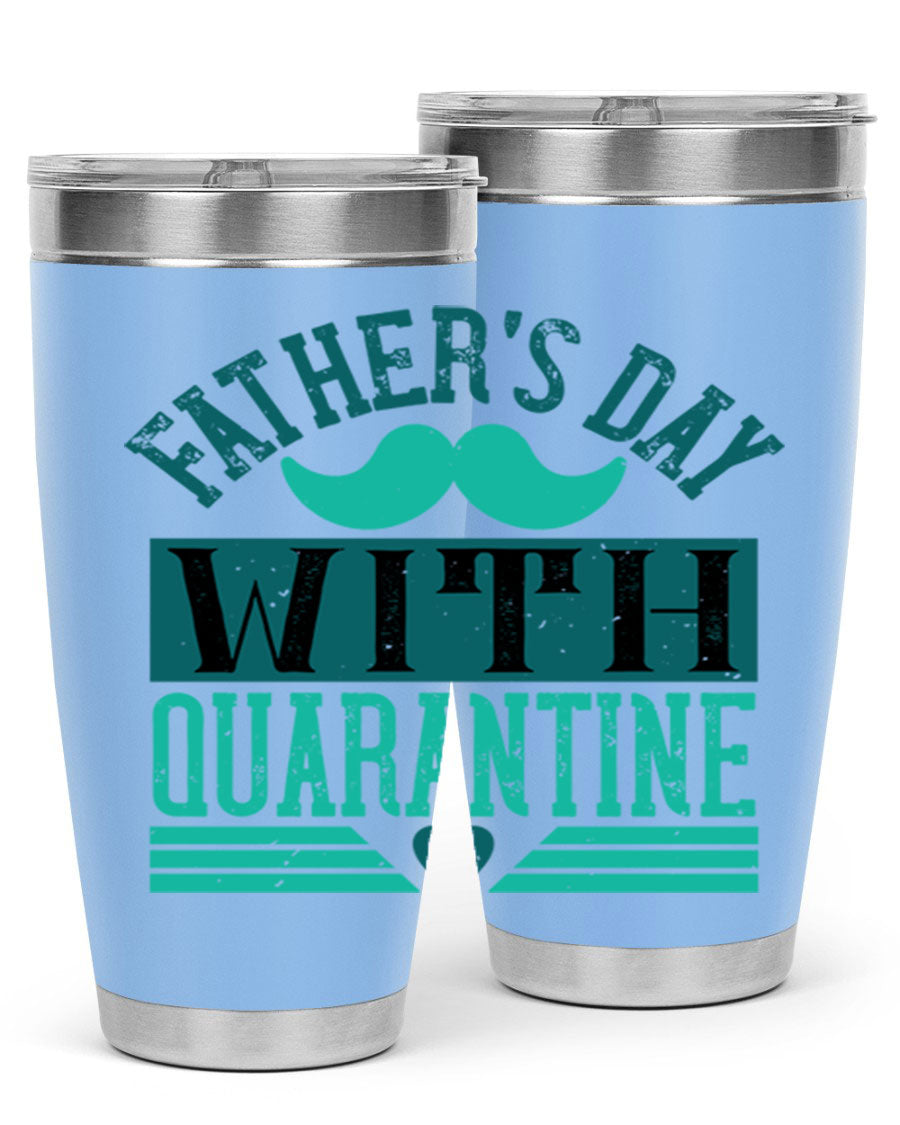 20oz and 30oz stainless steel tumblers for Father's Day, featuring double wall vacuum insulation and a drink-thru lid.