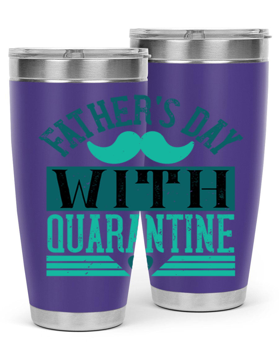 20oz and 30oz stainless steel tumblers for Father's Day, featuring double wall vacuum insulation and a drink-thru lid.