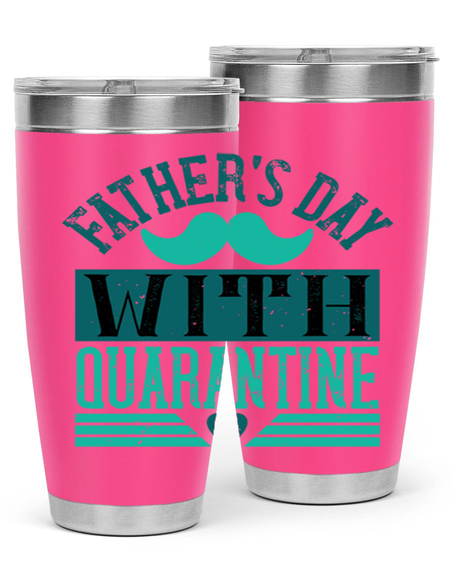 20oz and 30oz stainless steel tumblers for Father's Day, featuring double wall vacuum insulation and a drink-thru lid.