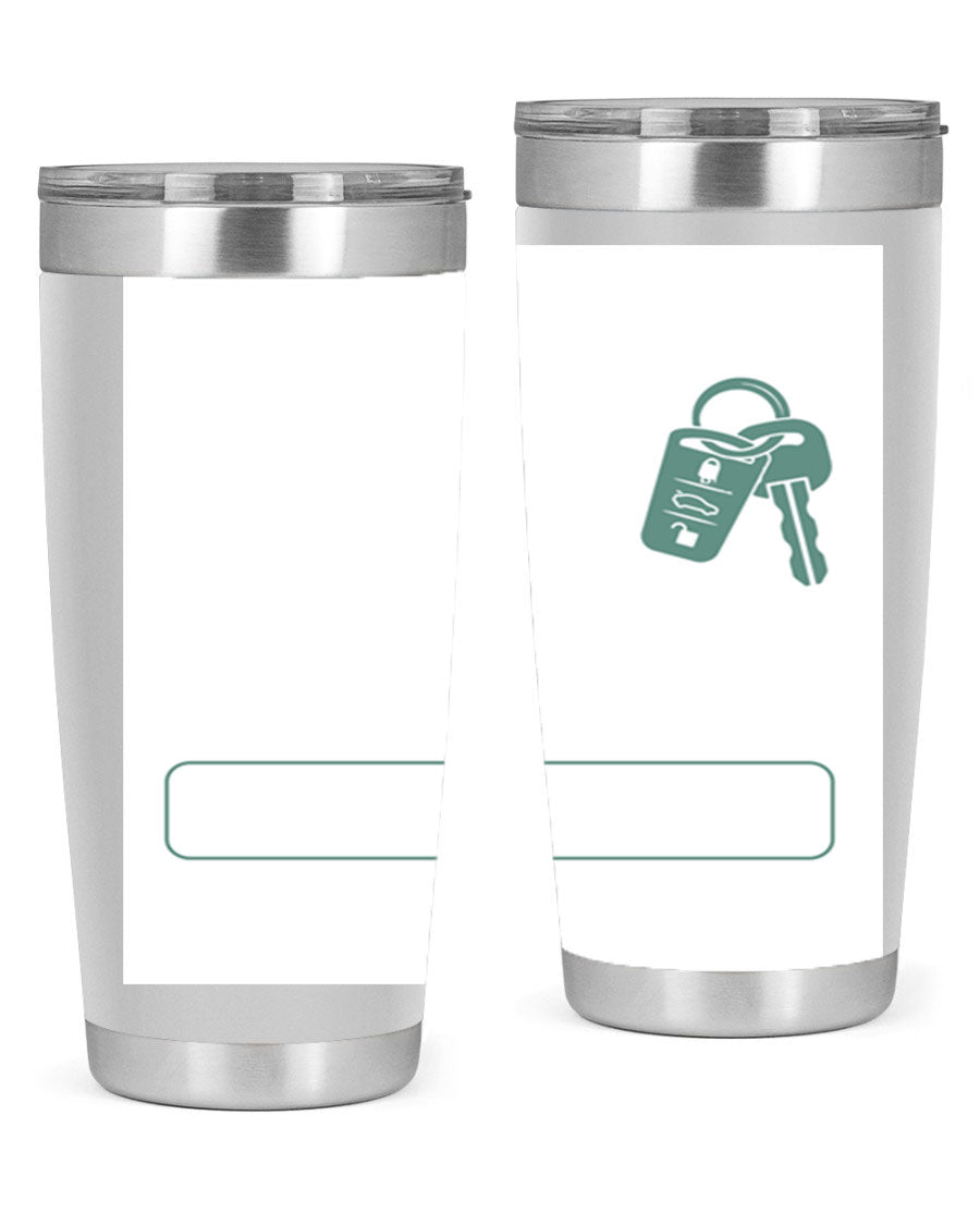 A stylish 20oz and 30oz stainless steel tumbler designed for Father's Day, featuring a double wall vacuum insulation and a drink-thru lid.