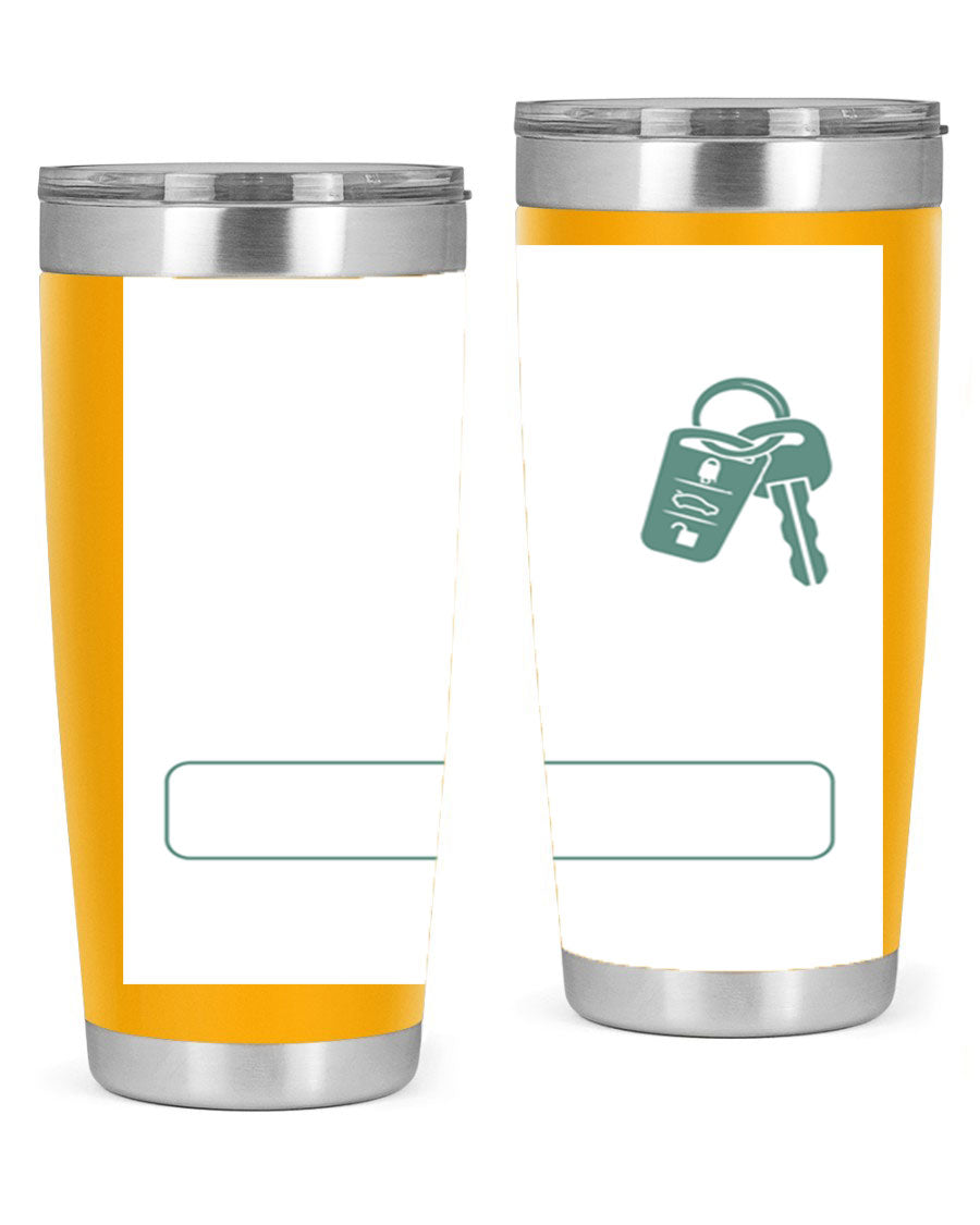 A stylish 20oz and 30oz stainless steel tumbler designed for Father's Day, featuring a double wall vacuum insulation and a drink-thru lid.