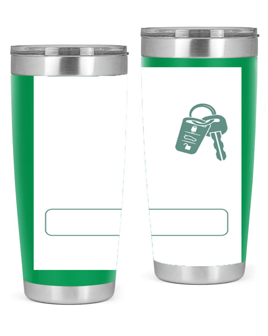 A stylish 20oz and 30oz stainless steel tumbler designed for Father's Day, featuring a double wall vacuum insulation and a drink-thru lid.