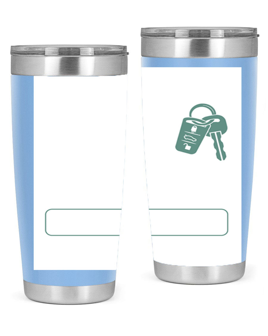 A stylish 20oz and 30oz stainless steel tumbler designed for Father's Day, featuring a double wall vacuum insulation and a drink-thru lid.