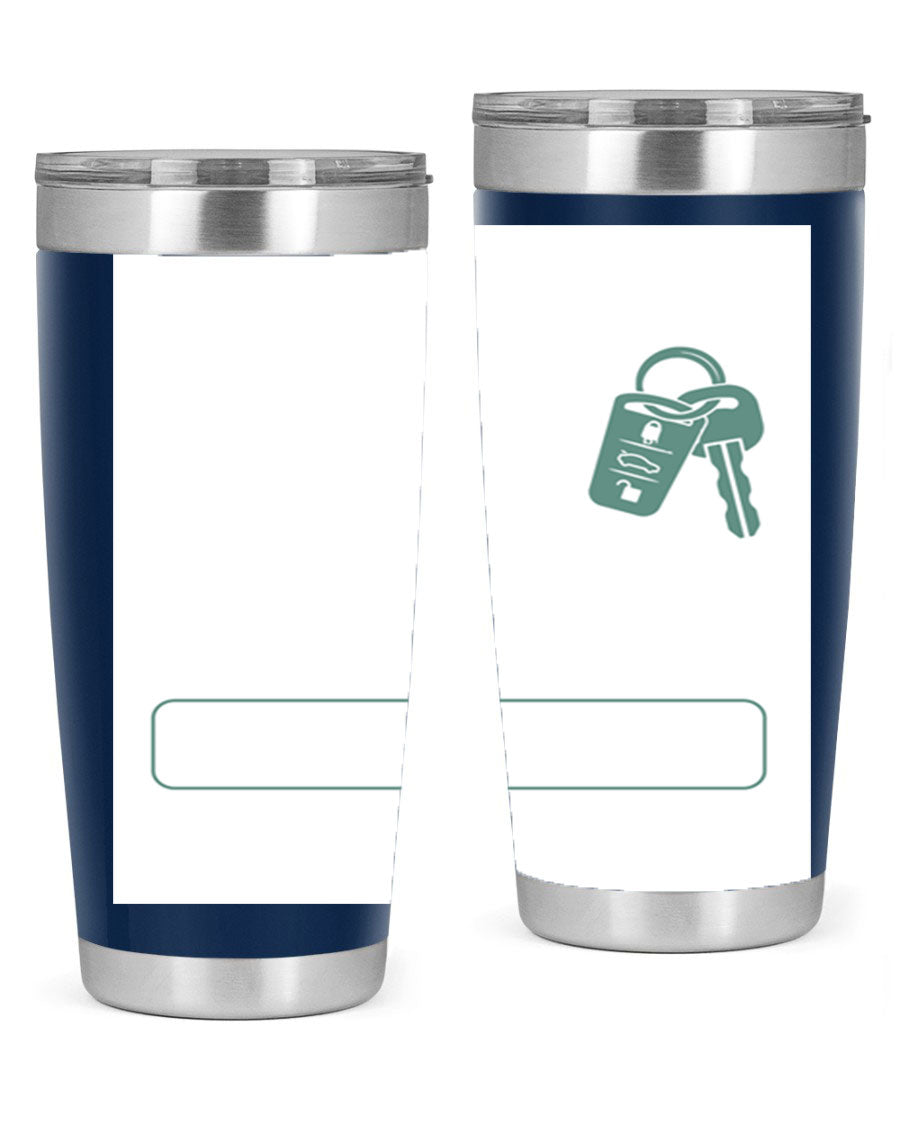 A stylish 20oz and 30oz stainless steel tumbler designed for Father's Day, featuring a double wall vacuum insulation and a drink-thru lid.