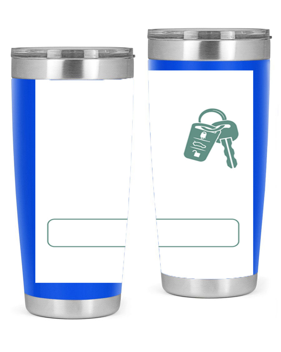 A stylish 20oz and 30oz stainless steel tumbler designed for Father's Day, featuring a double wall vacuum insulation and a drink-thru lid.