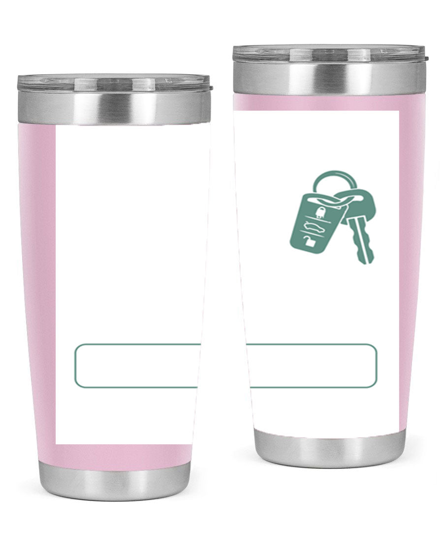 A stylish 20oz and 30oz stainless steel tumbler designed for Father's Day, featuring a double wall vacuum insulation and a drink-thru lid.