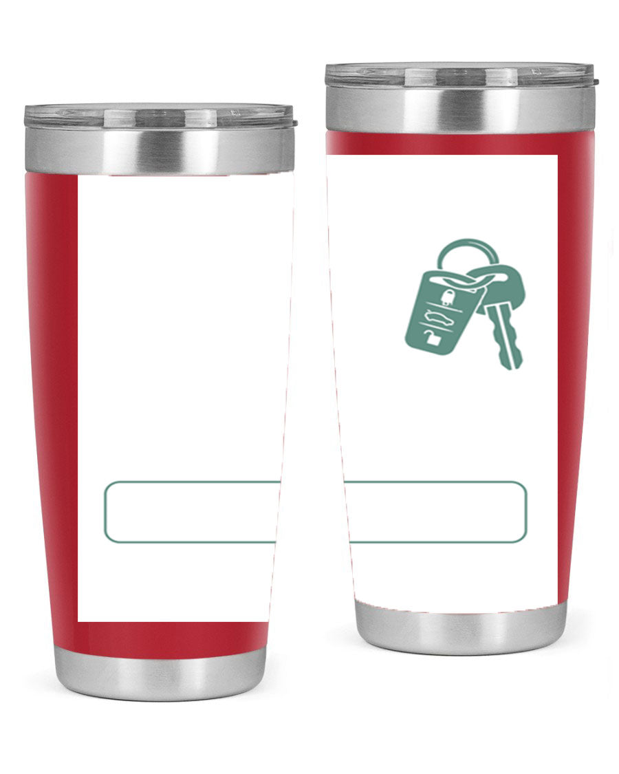 A stylish 20oz and 30oz stainless steel tumbler designed for Father's Day, featuring a double wall vacuum insulation and a drink-thru lid.