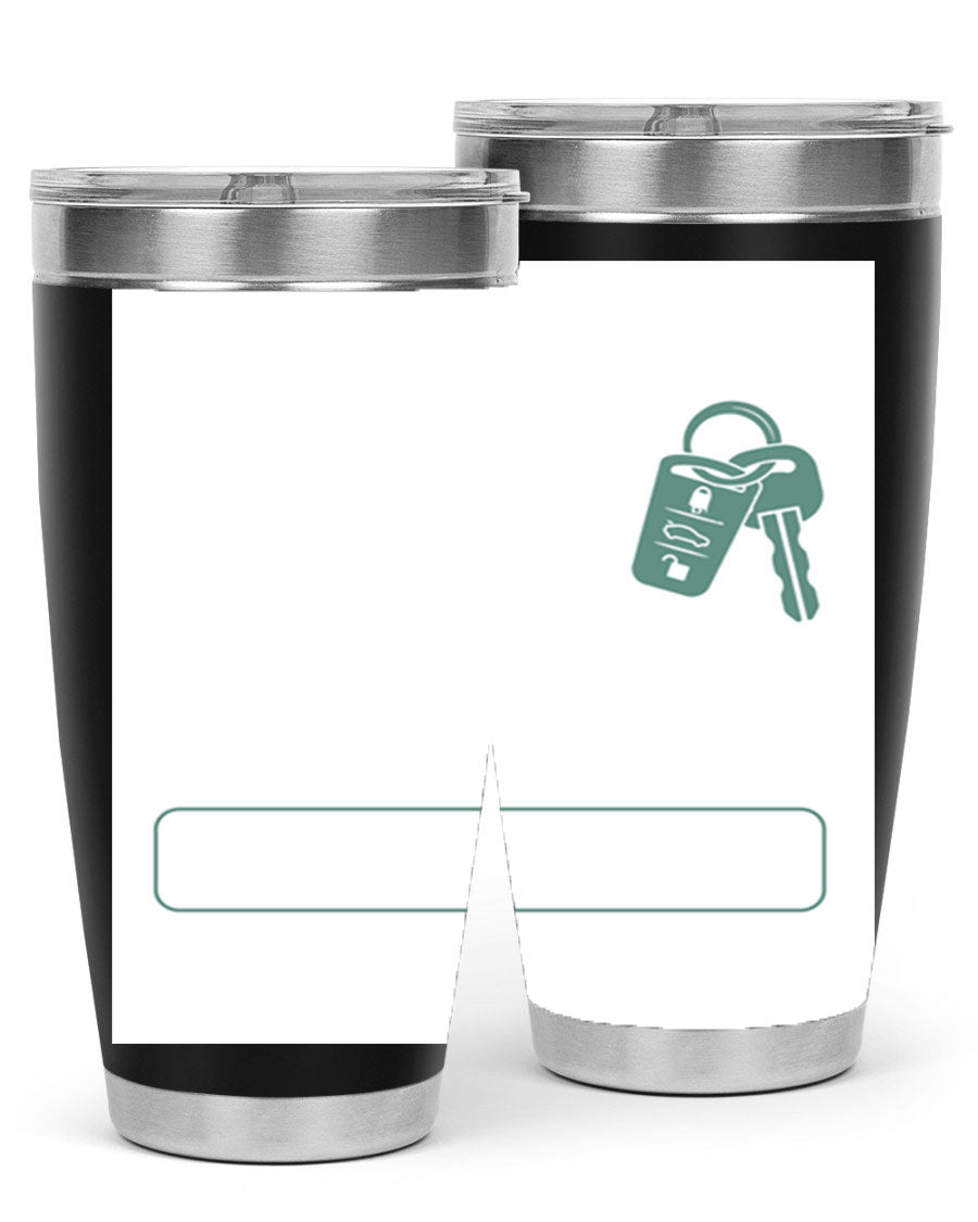 A stylish 20oz and 30oz stainless steel tumbler designed for Father's Day, featuring a double wall vacuum insulation and a drink-thru lid.