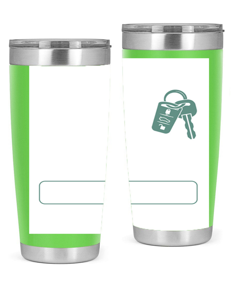 A stylish 20oz and 30oz stainless steel tumbler designed for Father's Day, featuring a double wall vacuum insulation and a drink-thru lid.