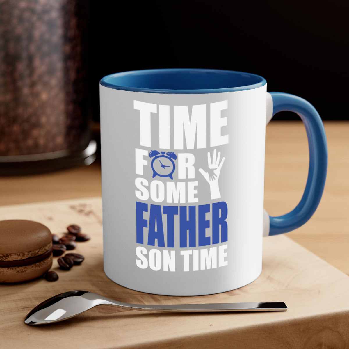 fathertransperntpng 129# Mug with colorful handle and glossy finish, available in multiple colors and sizes.