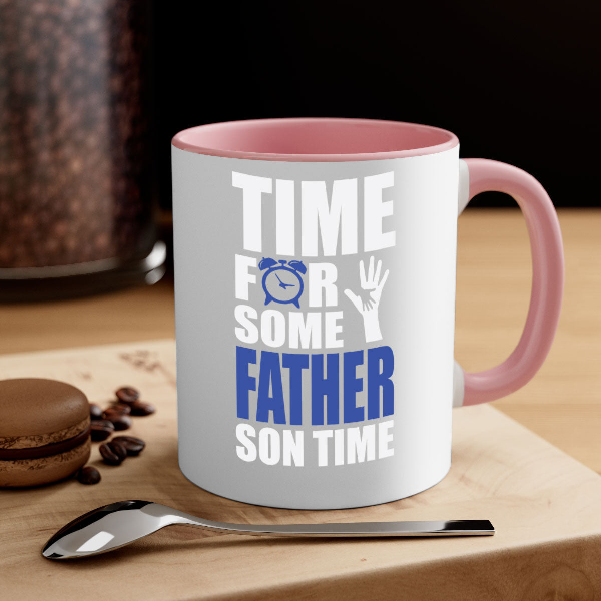 fathertransperntpng 129# Mug with colorful handle and glossy finish, available in multiple colors and sizes.