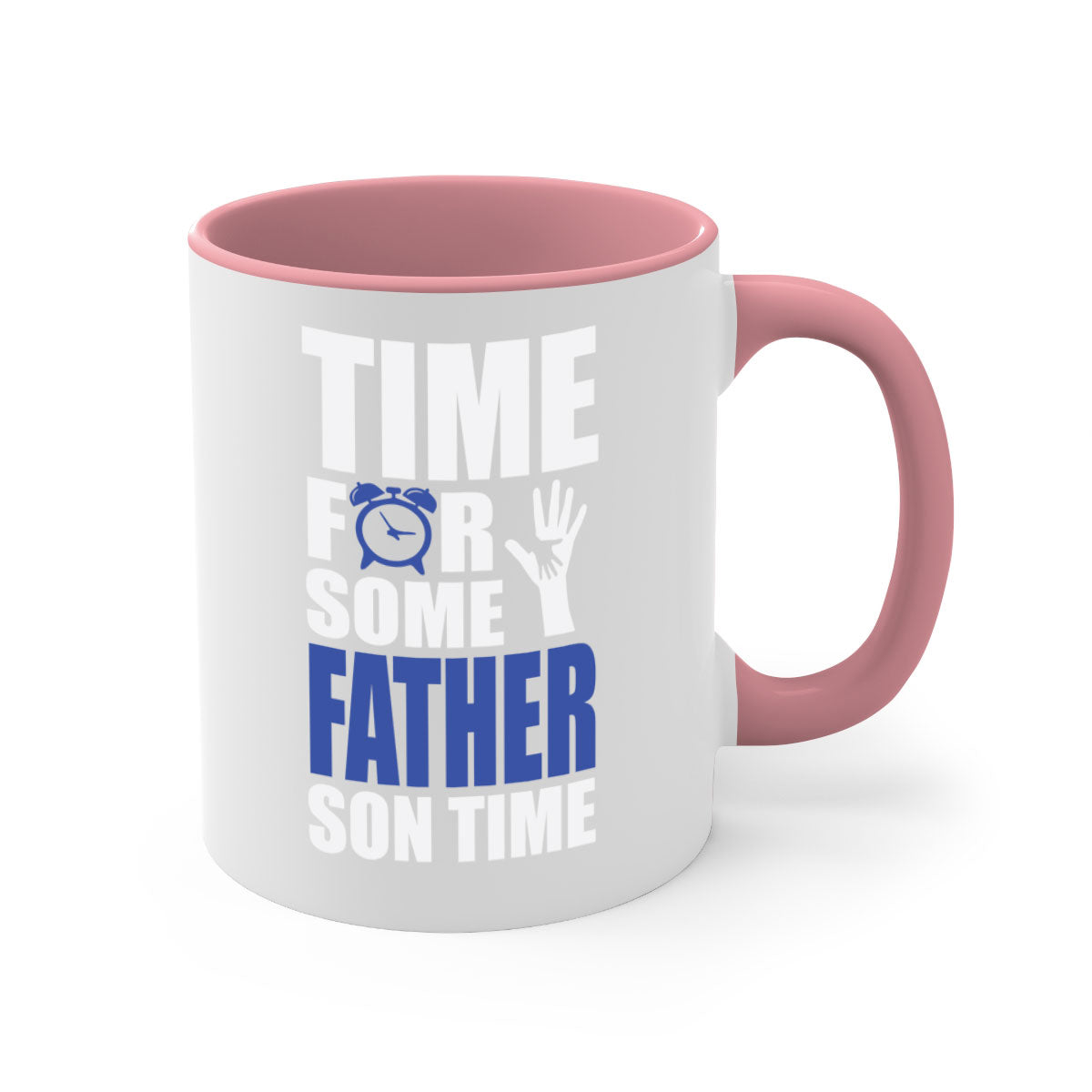 fathertransperntpng 129# Mug with colorful handle and glossy finish, available in multiple colors and sizes.