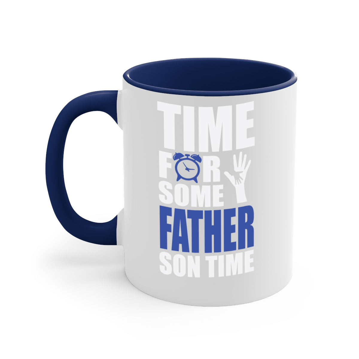 fathertransperntpng 129# Mug with colorful handle and glossy finish, available in multiple colors and sizes.