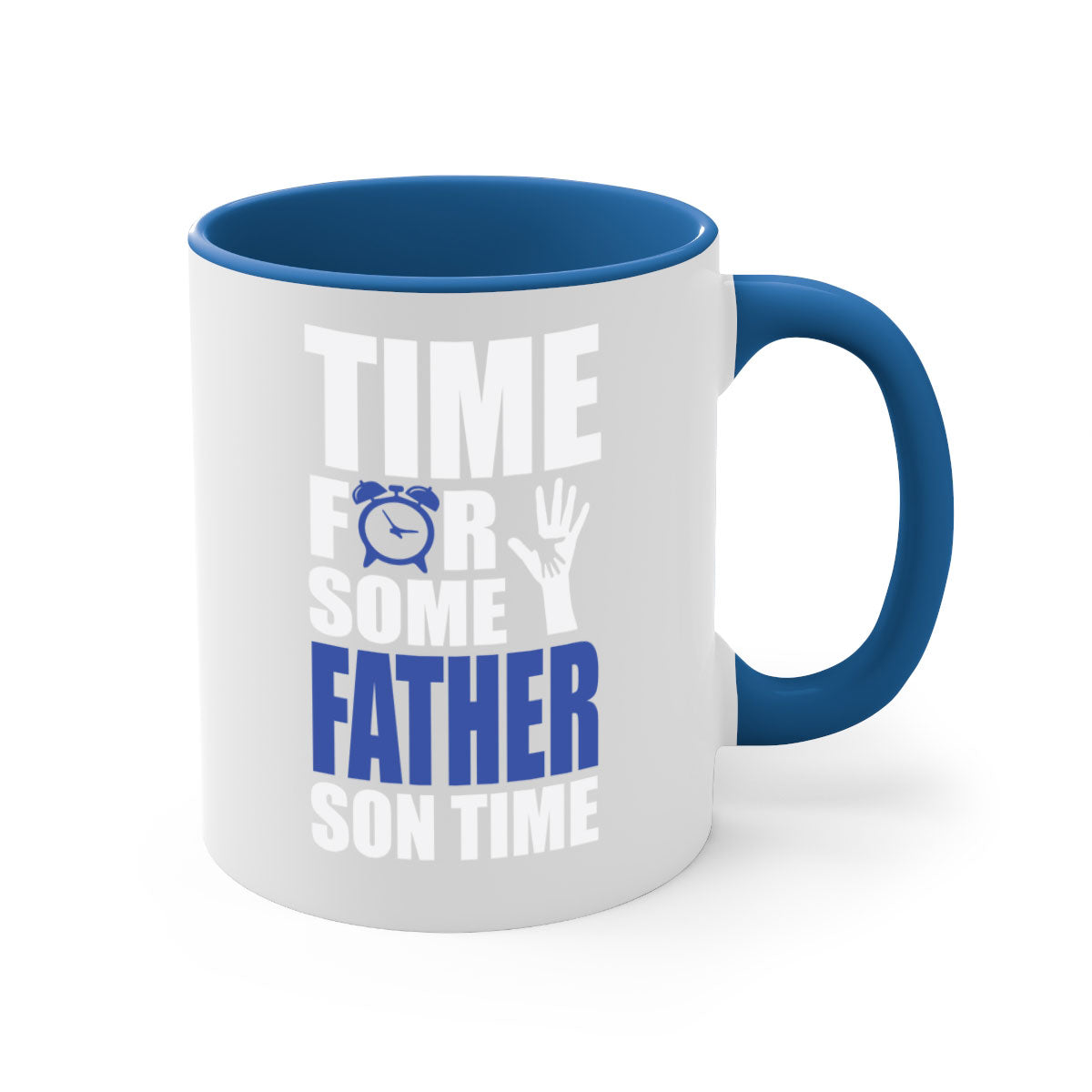 fathertransperntpng 129# Mug with colorful handle and glossy finish, available in multiple colors and sizes.