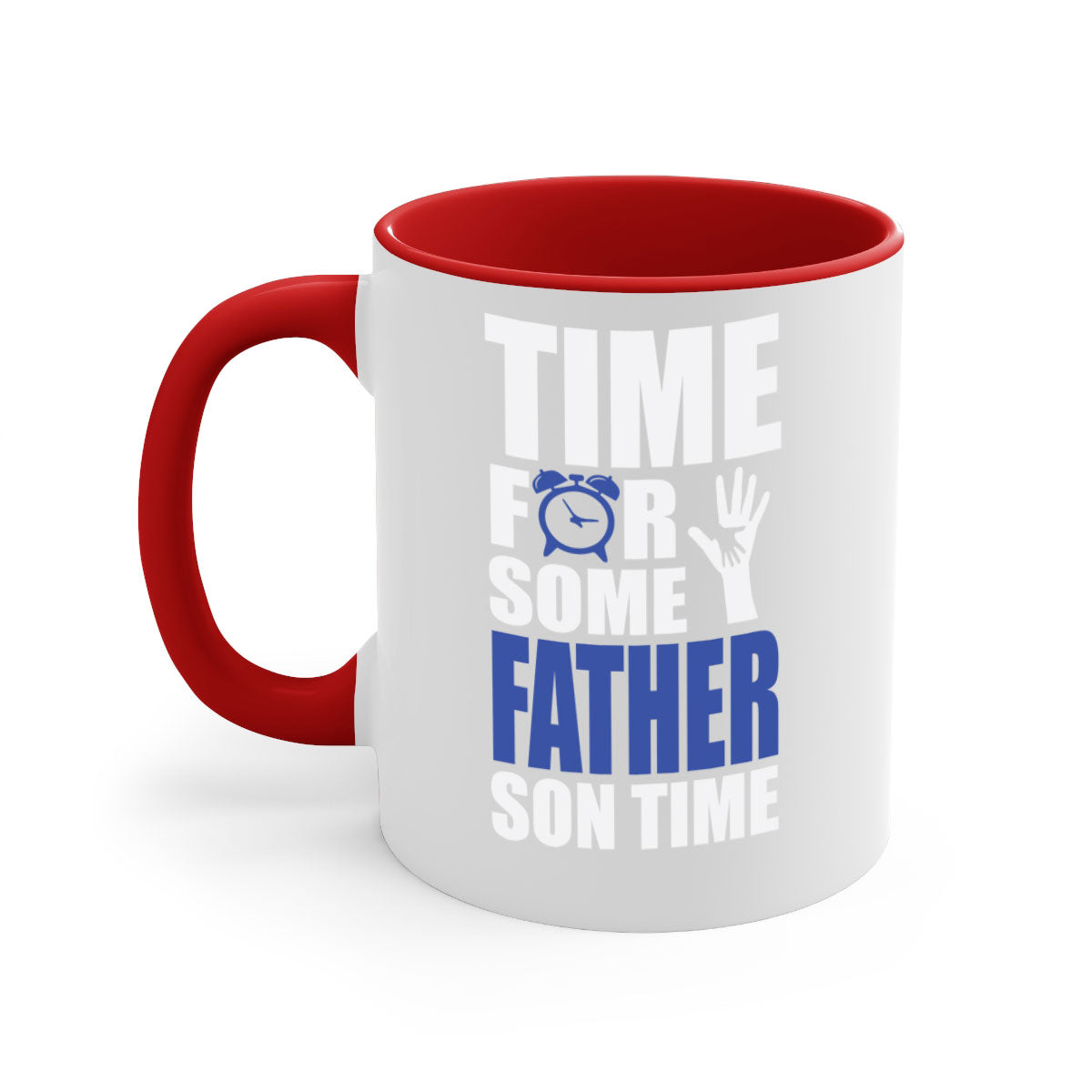 fathertransperntpng 129# Mug with colorful handle and glossy finish, available in multiple colors and sizes.