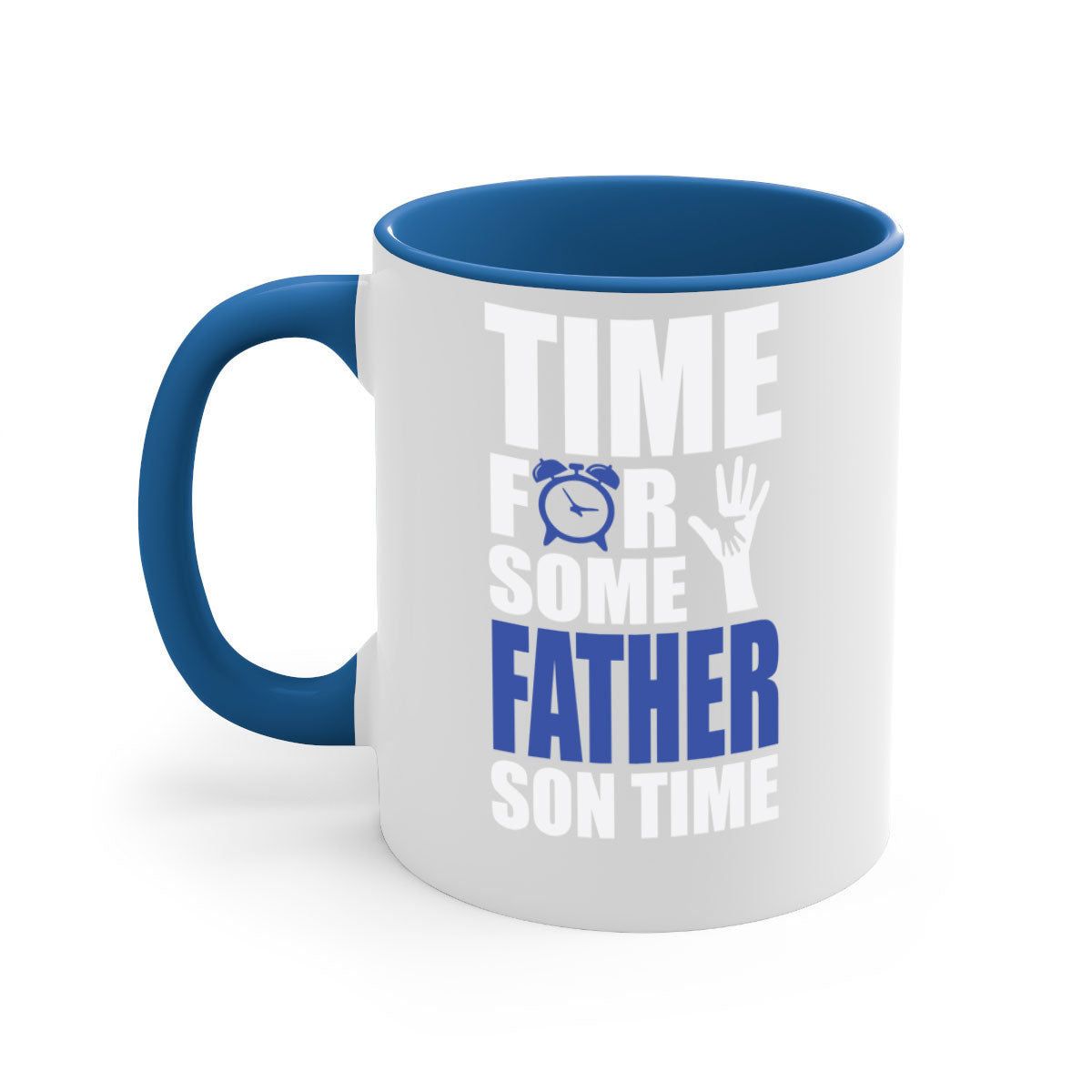 fathertransperntpng 129# Mug with colorful handle and glossy finish, available in multiple colors and sizes.