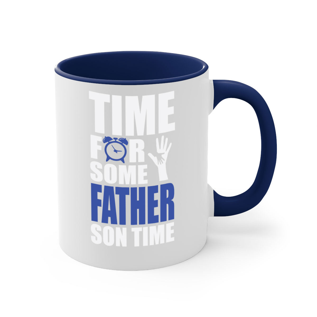 fathertransperntpng 129# Mug with colorful handle and glossy finish, available in multiple colors and sizes.