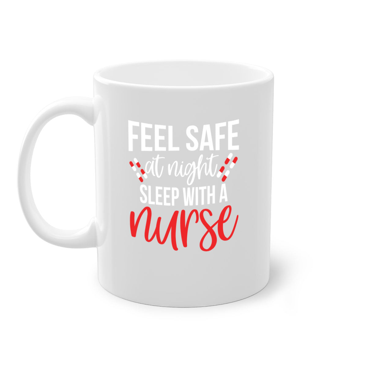 Feel Save Style 409# nurse mug with a glossy finish, featuring a colored handle and interior, available in multiple colors.
