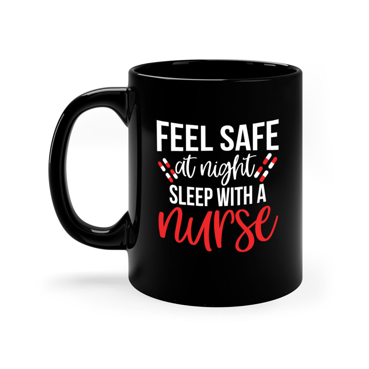 Feel Save Style 409# nurse mug with a glossy finish, featuring a colored handle and interior, available in multiple colors.