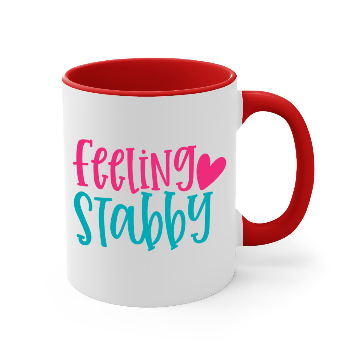 Feeling Stabby Nurse Style 386# Mug with colorful handle and glossy finish, perfect for coffee lovers.