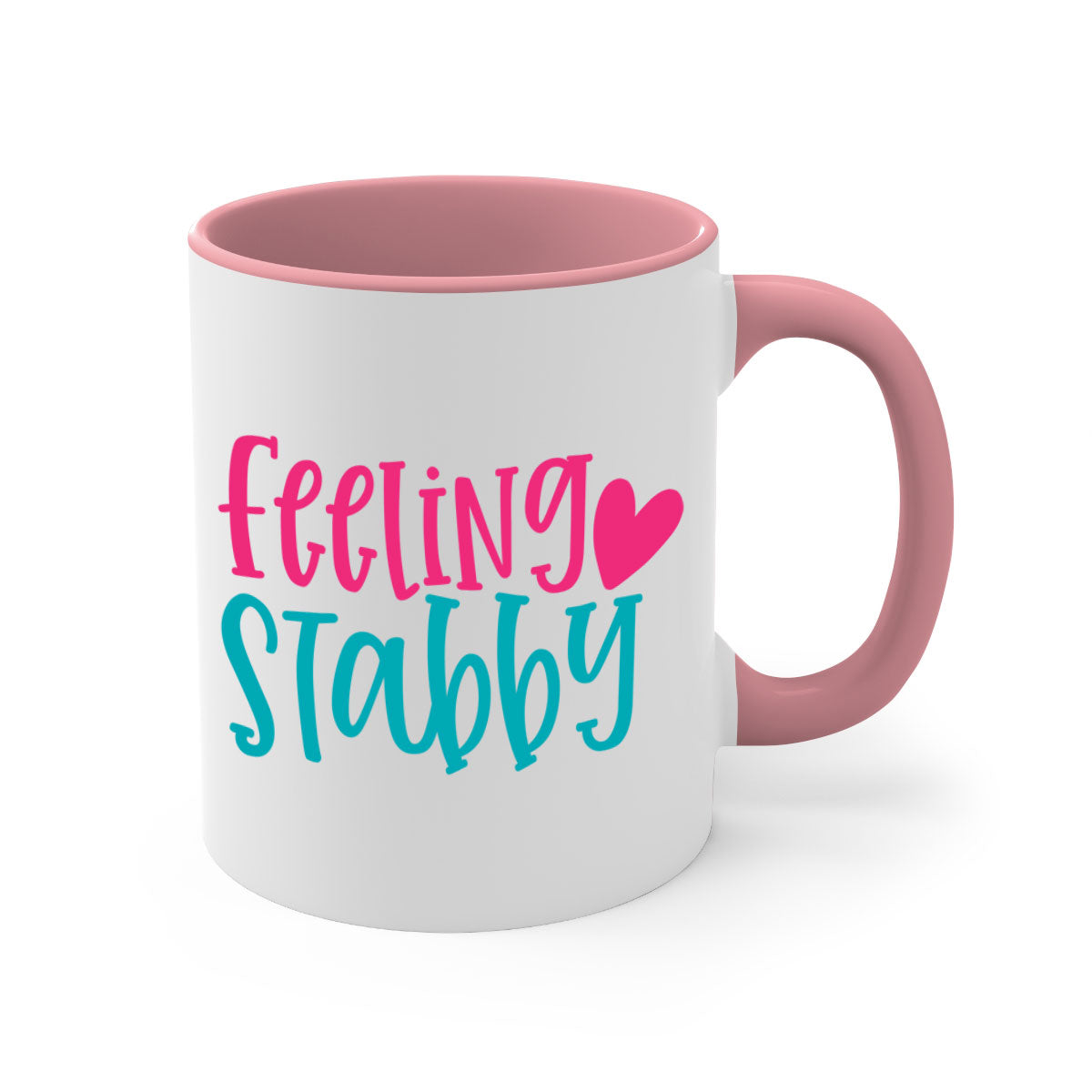 Feeling Stabby Nurse Style 386# Mug with colorful handle and glossy finish, perfect for coffee lovers.
