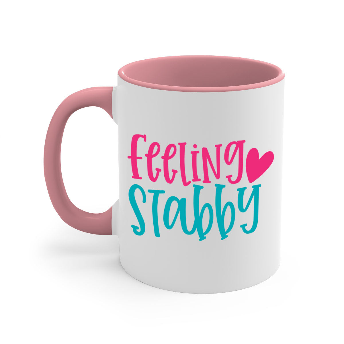 Feeling Stabby Nurse Style 386# Mug with colorful handle and glossy finish, perfect for coffee lovers.