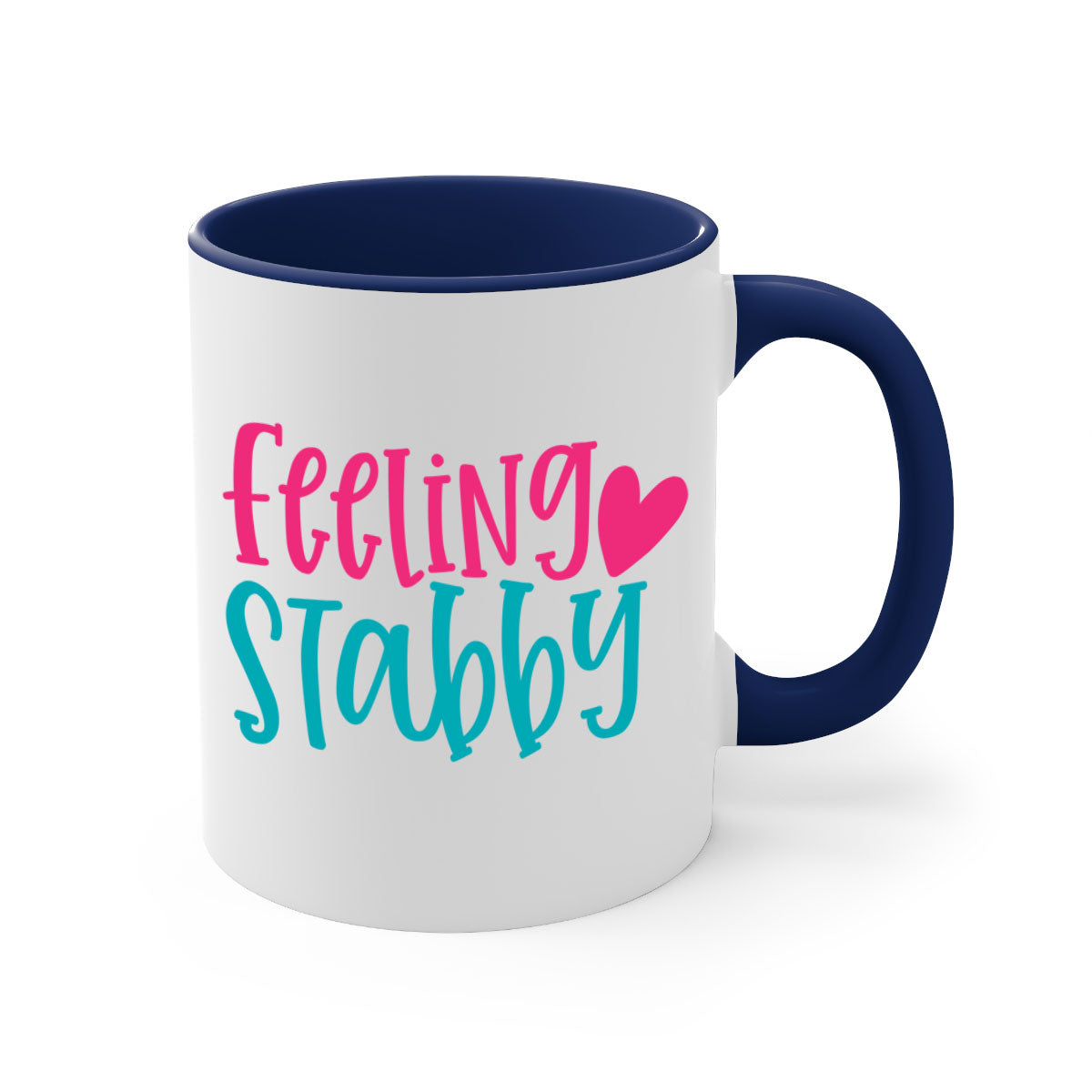 Feeling Stabby Nurse Style 386# Mug with colorful handle and glossy finish, perfect for coffee lovers.