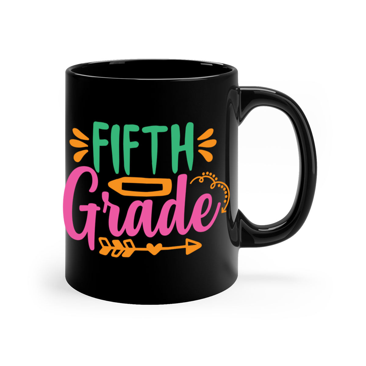 Fifth grade 3# Mug in five vibrant colors with a glossy finish and easy-grip handle.