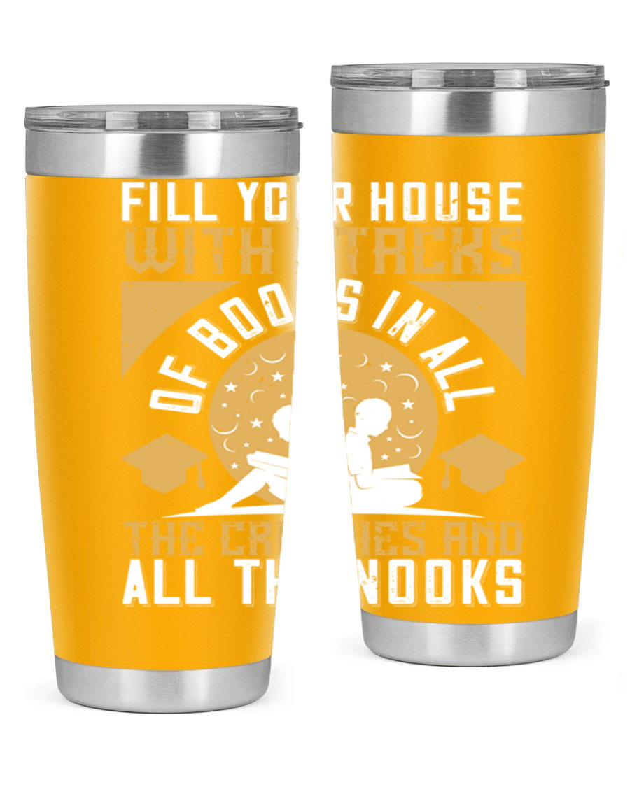 A stylish double wall vacuum stainless steel tumbler with a drink-thru lid, perfect for keeping beverages hot or cold.