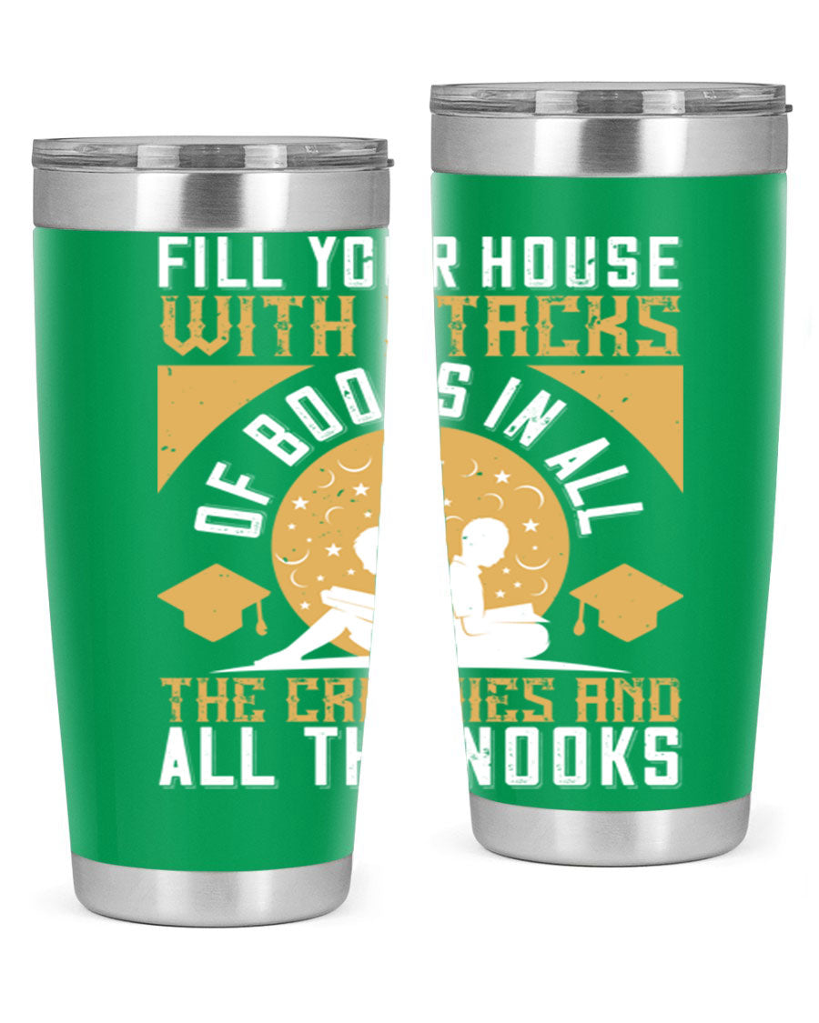 A stylish double wall vacuum stainless steel tumbler with a drink-thru lid, perfect for keeping beverages hot or cold.