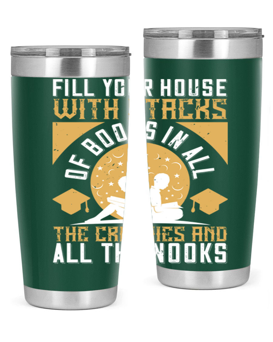 A stylish double wall vacuum stainless steel tumbler with a drink-thru lid, perfect for keeping beverages hot or cold.