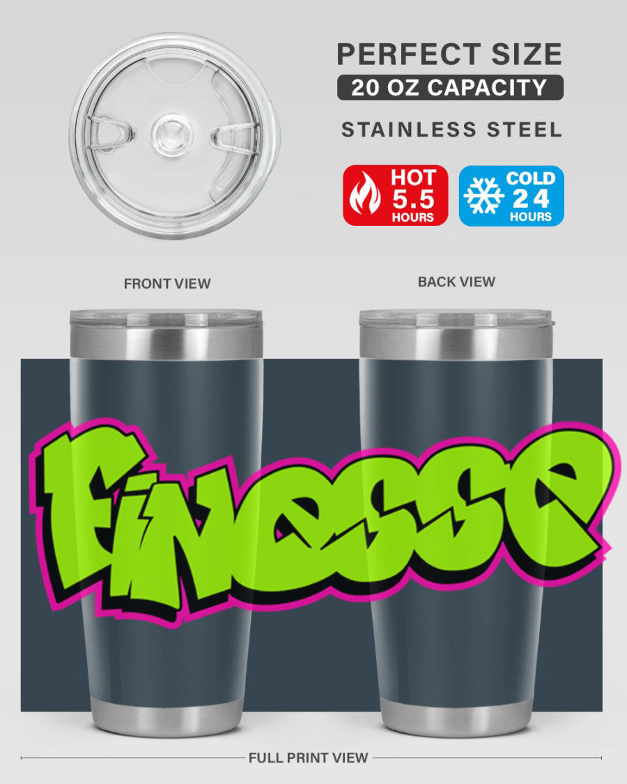 Finesse 154# Cotton Tank featuring stylish black words and phrases on a soft cotton fabric, perfect for casual wear.