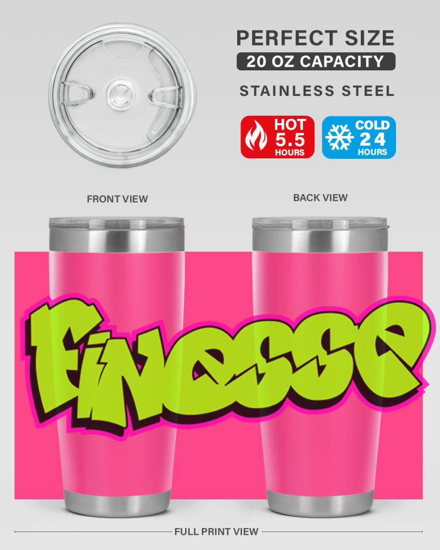 Finesse 154# Cotton Tank featuring stylish black words and phrases on a soft cotton fabric, perfect for casual wear.