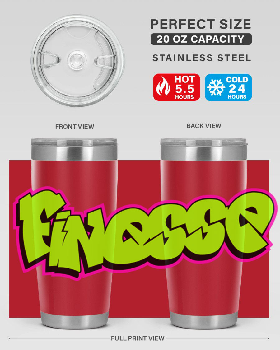 Finesse 154# Cotton Tank featuring stylish black words and phrases on a soft cotton fabric, perfect for casual wear.