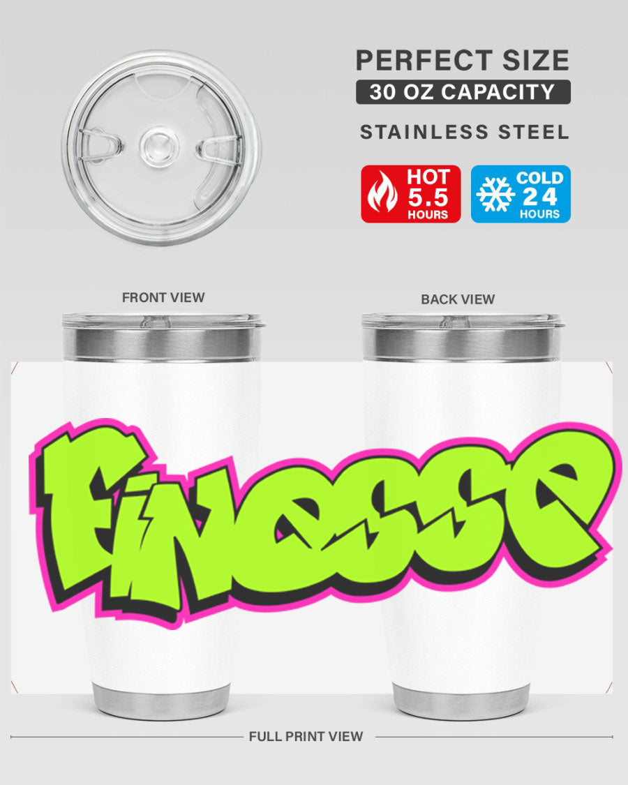 Finesse 154# Cotton Tank featuring stylish black words and phrases on a soft cotton fabric, perfect for casual wear.