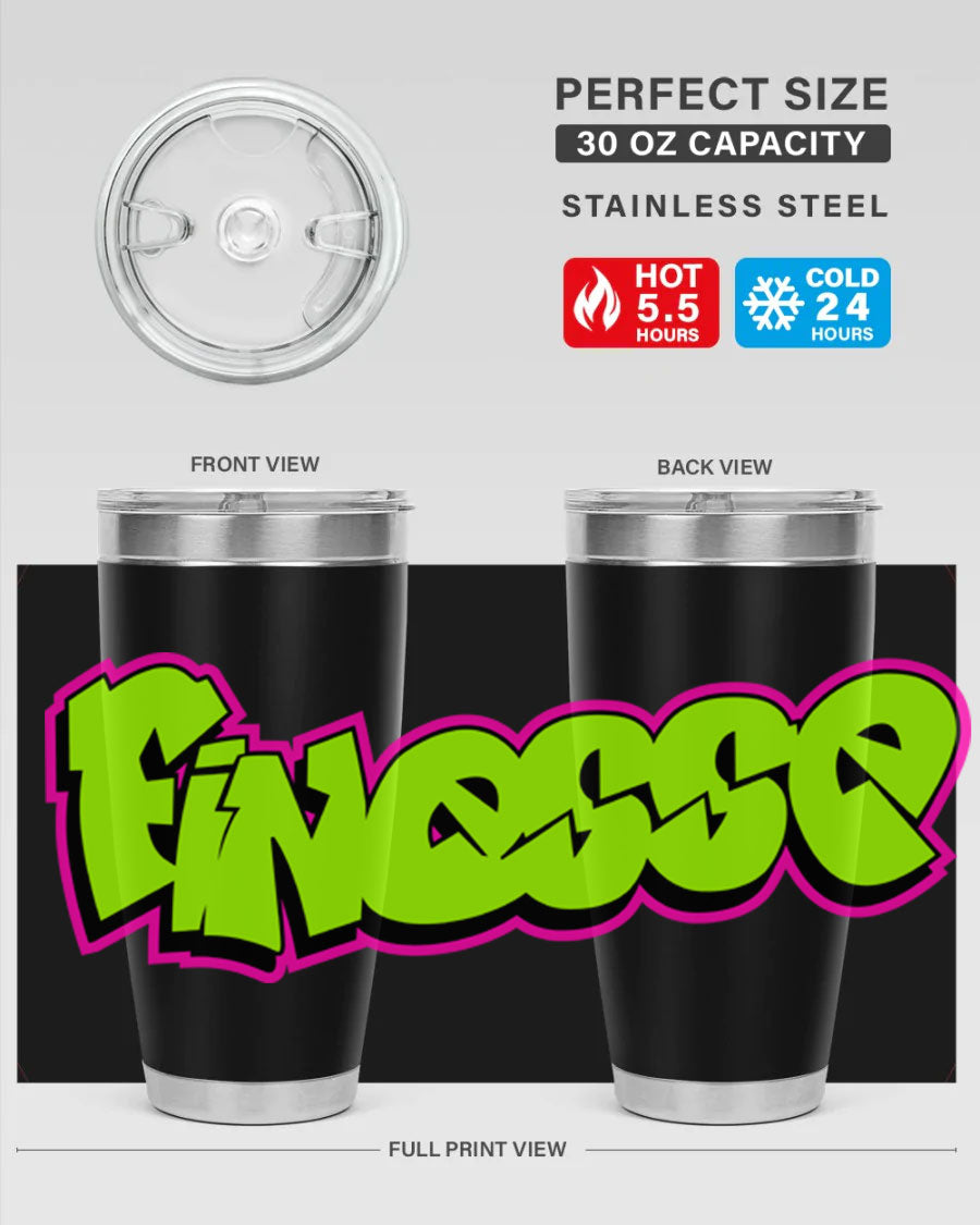 Finesse 154# Cotton Tank featuring stylish black words and phrases on a soft cotton fabric, perfect for casual wear.