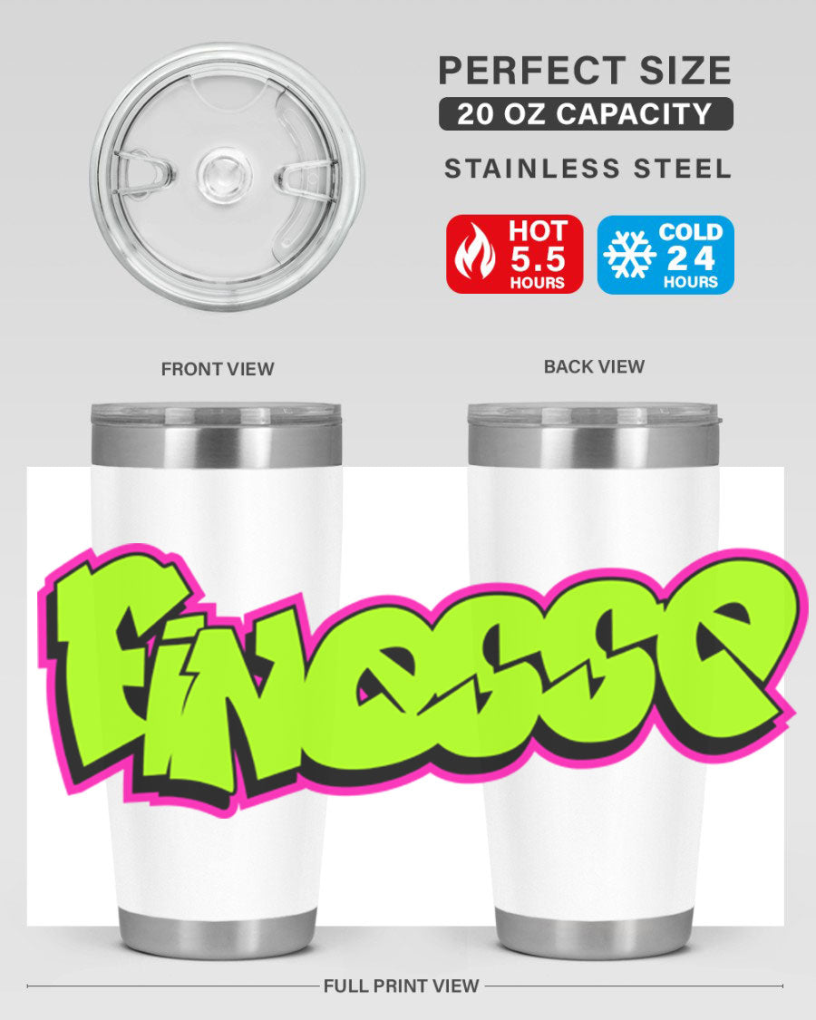 Finesse 154# Cotton Tank featuring stylish black words and phrases on a soft cotton fabric, perfect for casual wear.