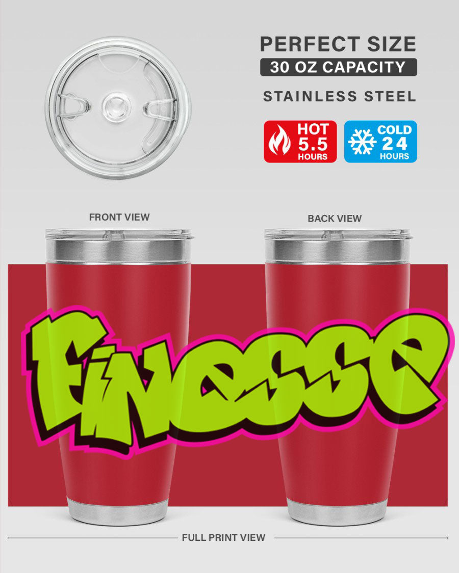 Finesse 154# Cotton Tank featuring stylish black words and phrases on a soft cotton fabric, perfect for casual wear.