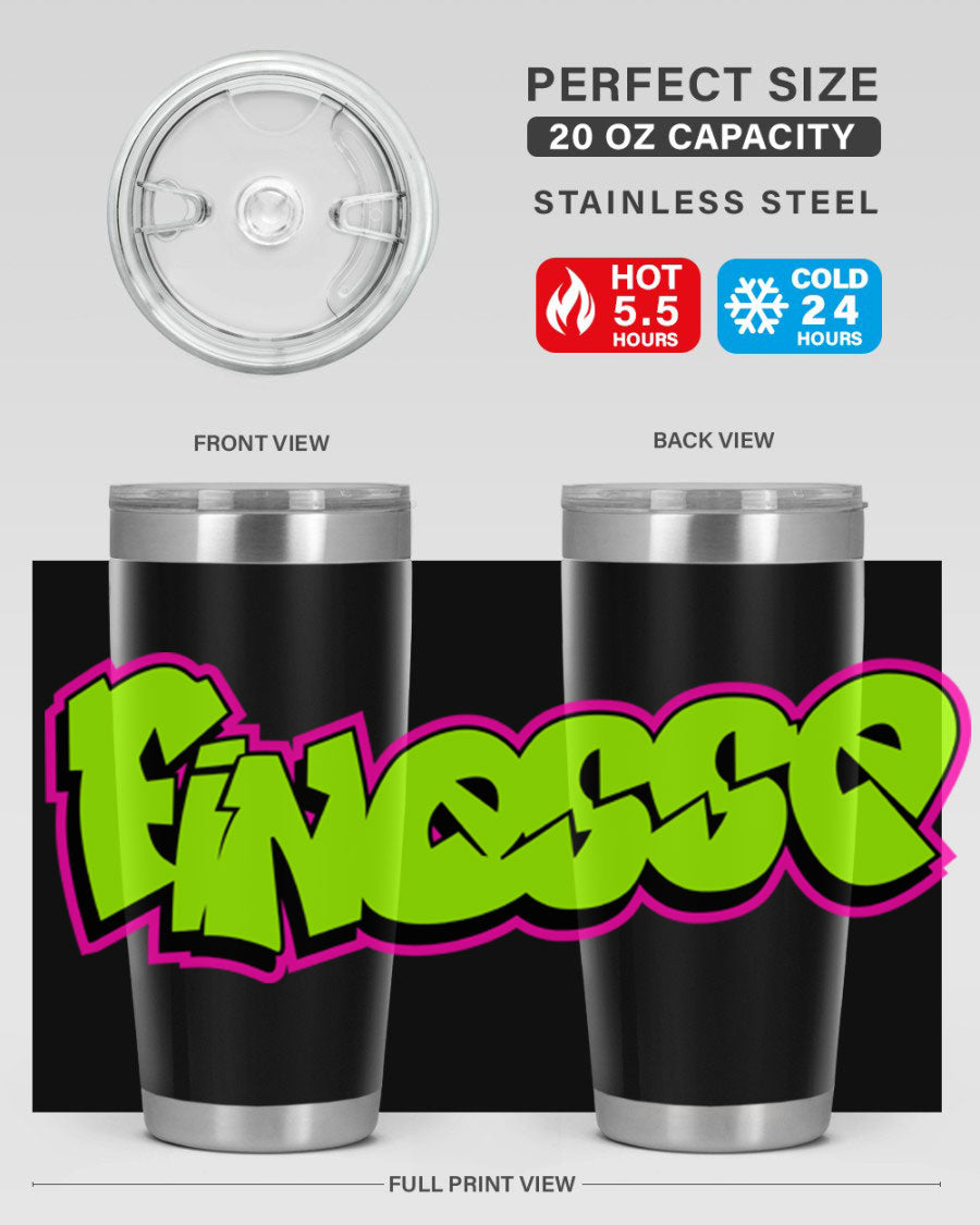 Finesse 154# Cotton Tank featuring stylish black words and phrases on a soft cotton fabric, perfect for casual wear.