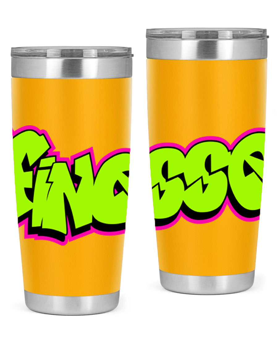 Finesse 154# Cotton Tank featuring stylish black words and phrases on a soft cotton fabric, perfect for casual wear.