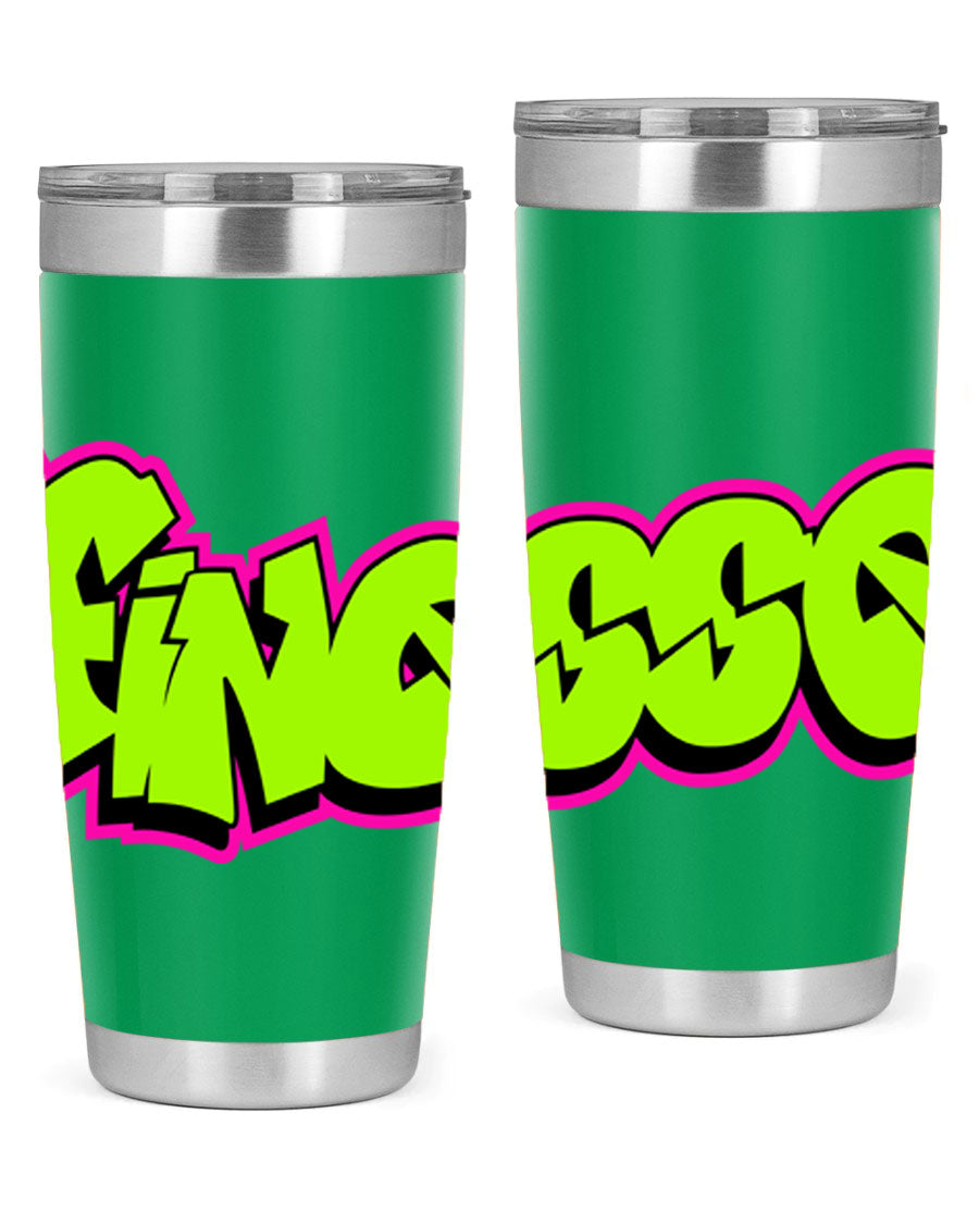 Finesse 154# Cotton Tank featuring stylish black words and phrases on a soft cotton fabric, perfect for casual wear.