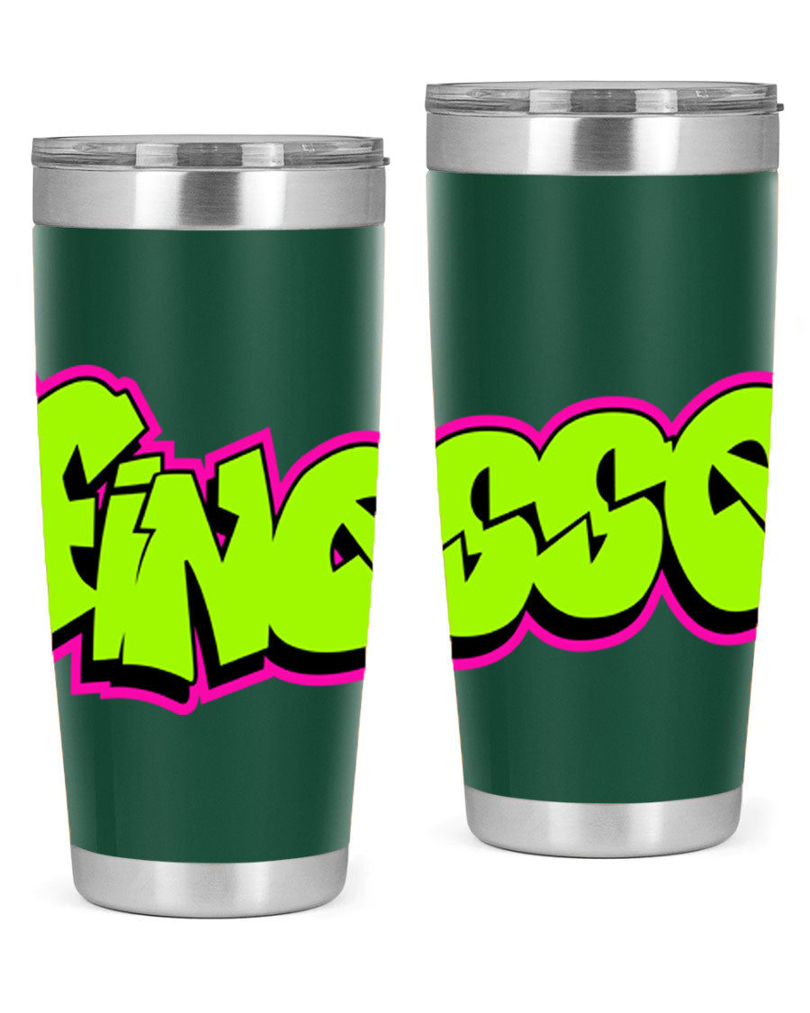 Finesse 154# Cotton Tank featuring stylish black words and phrases on a soft cotton fabric, perfect for casual wear.