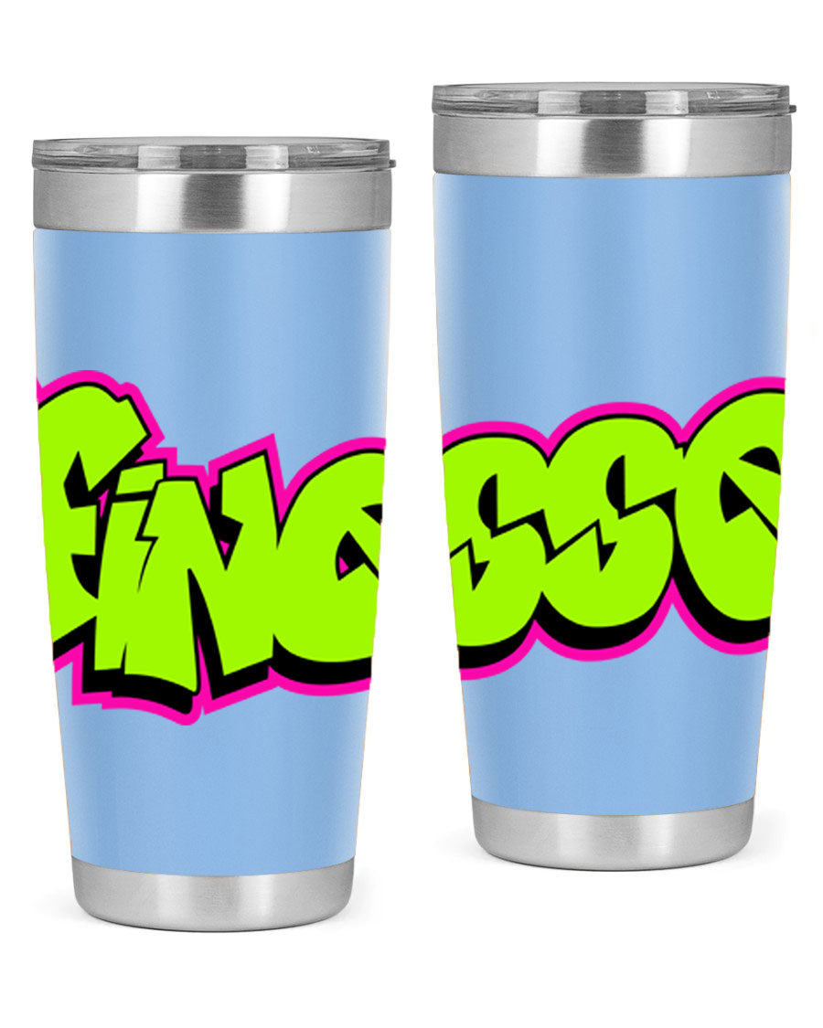 Finesse 154# Cotton Tank featuring stylish black words and phrases on a soft cotton fabric, perfect for casual wear.