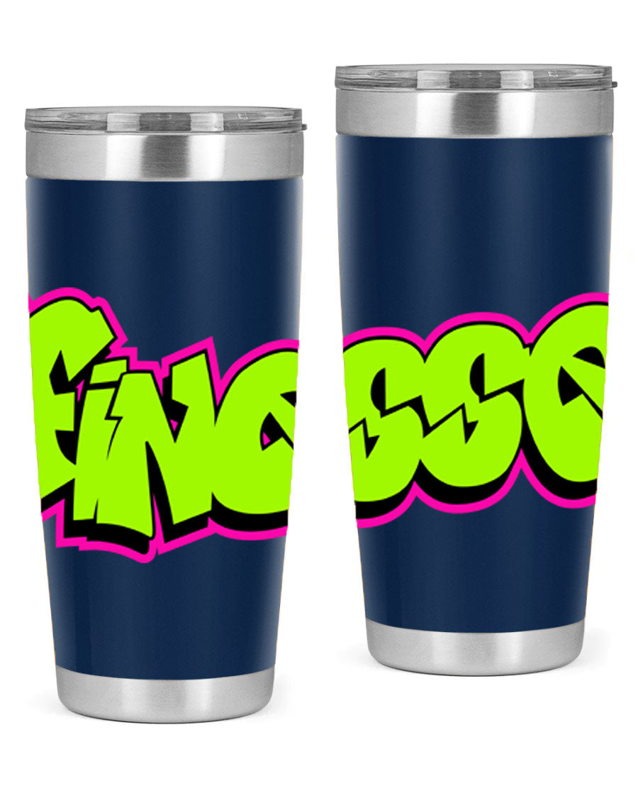 Finesse 154# Cotton Tank featuring stylish black words and phrases on a soft cotton fabric, perfect for casual wear.