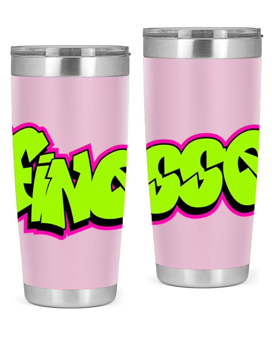 Finesse 154# Cotton Tank featuring stylish black words and phrases on a soft cotton fabric, perfect for casual wear.