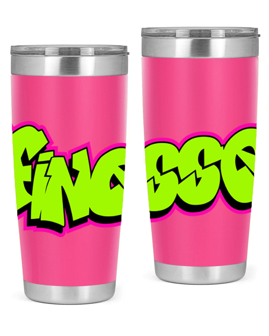 Finesse 154# Cotton Tank featuring stylish black words and phrases on a soft cotton fabric, perfect for casual wear.