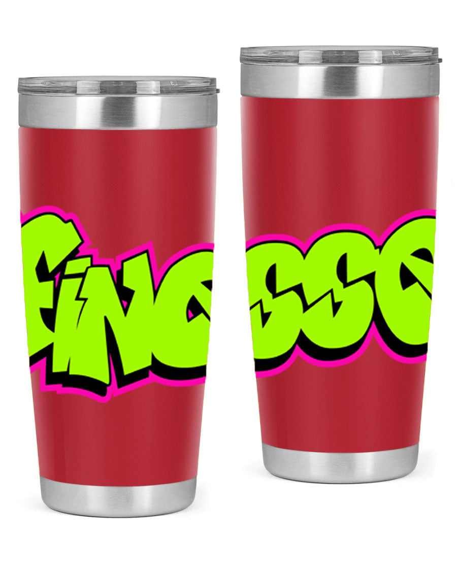 Finesse 154# Cotton Tank featuring stylish black words and phrases on a soft cotton fabric, perfect for casual wear.